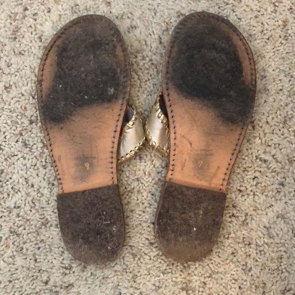 Gold and silver sandals - Picture 2 of 4